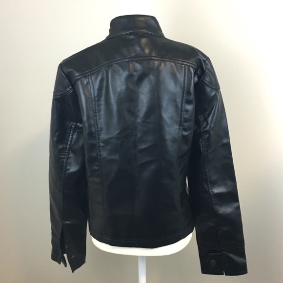 [Emporio Armani] NWTAuthentic Black Leather Jacket - Picture 3 of 6